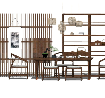 精品客厅设计家具模型 (3)